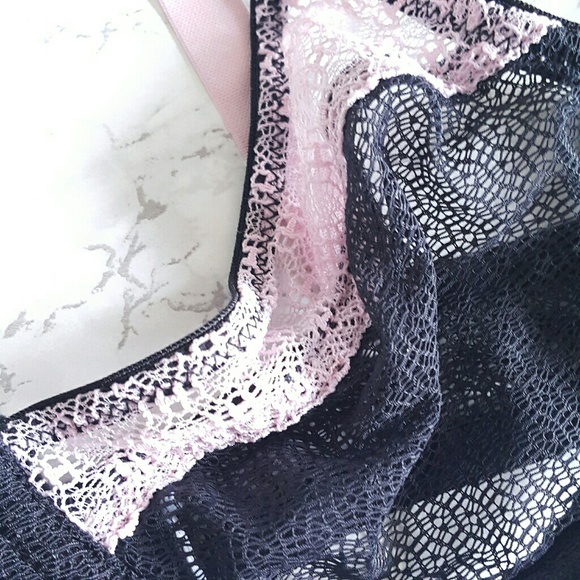 Contrast Sheer Demi Bra in Pink - Picture 6 of 8